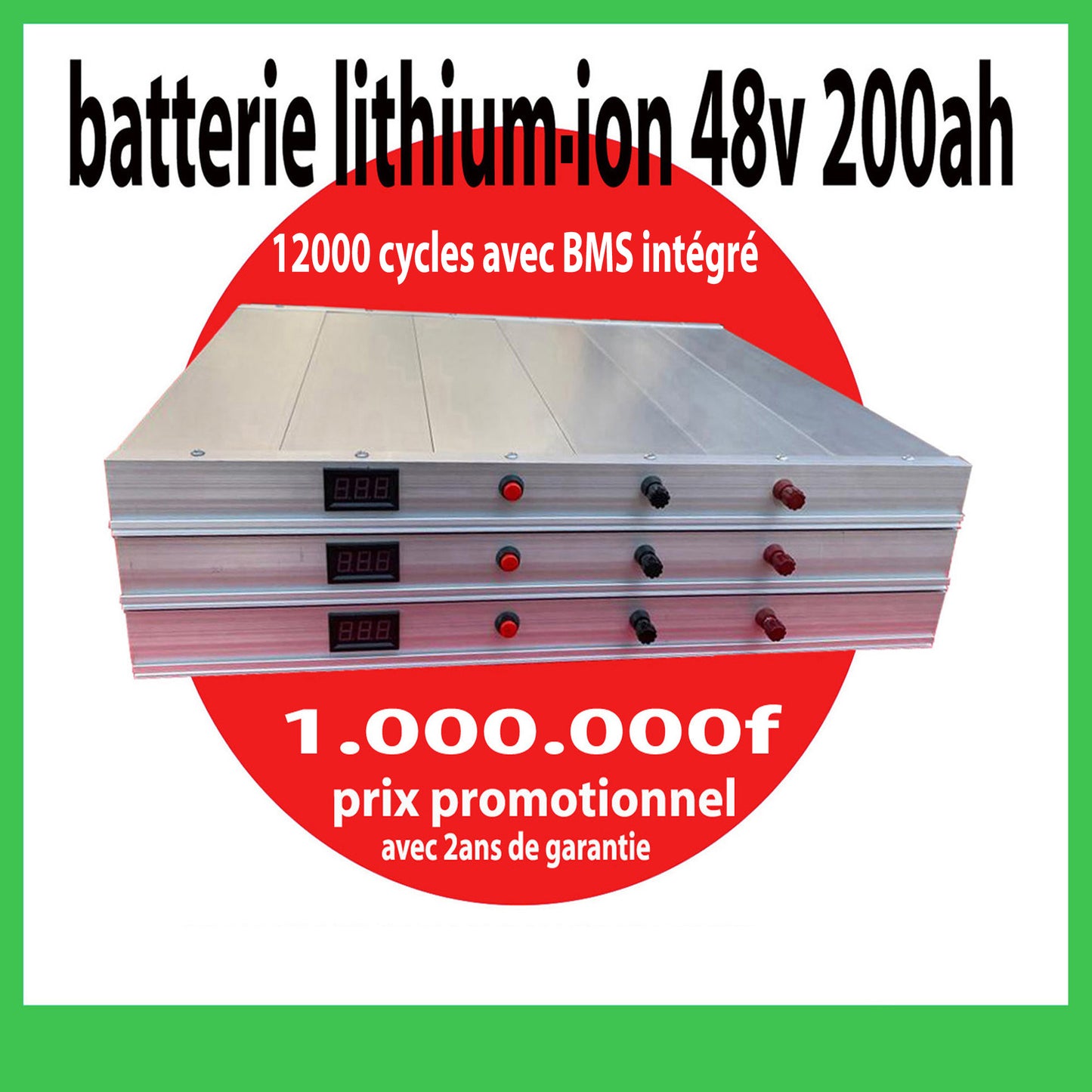 Batterie lithium-ion 48v 200ah 10,9kwh